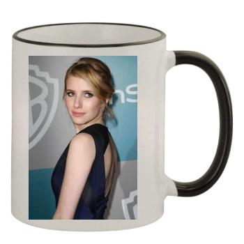 Emma Roberts 11oz Colored Rim & Handle Mug