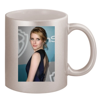 Emma Roberts 11oz Metallic Silver Mug