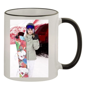 Emma Roberts 11oz Colored Rim & Handle Mug