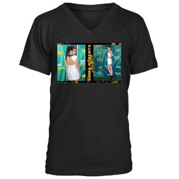 Emma Roberts Men's V-Neck T-Shirt