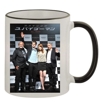 Emma Stone 11oz Colored Rim & Handle Mug