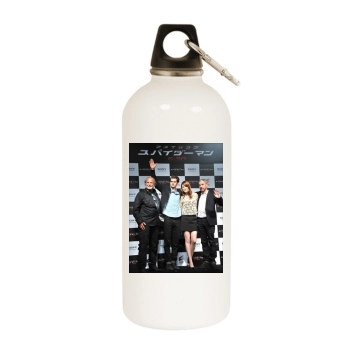 Emma Stone White Water Bottle With Carabiner