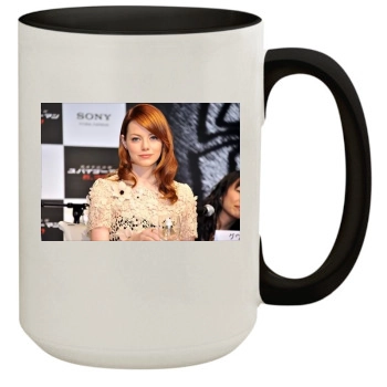 Emma Stone 15oz Colored Inner & Handle Mug