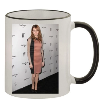 Emma Stone 11oz Colored Rim & Handle Mug