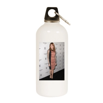 Emma Stone White Water Bottle With Carabiner