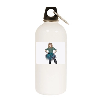 Emma Watson White Water Bottle With Carabiner