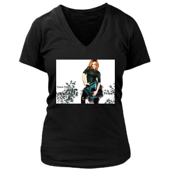 Emma Watson Women's Deep V-Neck TShirt