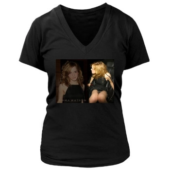 Emma Watson Women's Deep V-Neck TShirt