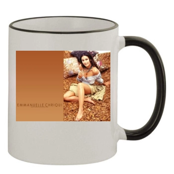 Emmanuelle Chriqui 11oz Colored Rim & Handle Mug