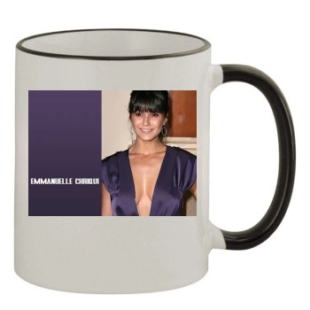 Emmanuelle Chriqui 11oz Colored Rim & Handle Mug