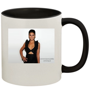 Emmanuelle Chriqui 11oz Colored Inner & Handle Mug