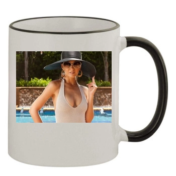 Emmanuelle Chriqui 11oz Colored Rim & Handle Mug