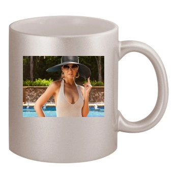 Emmanuelle Chriqui 11oz Metallic Silver Mug