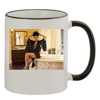 Emmanuelle Chriqui 11oz Colored Rim & Handle Mug