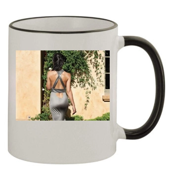 Emmanuelle Chriqui 11oz Colored Rim & Handle Mug