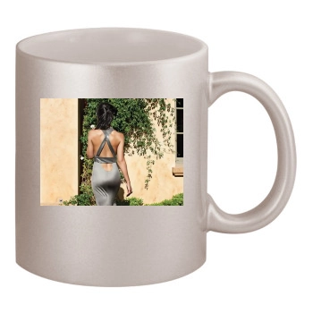 Emmanuelle Chriqui 11oz Metallic Silver Mug