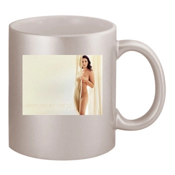 Emmanuelle Chriqui 11oz Metallic Silver Mug