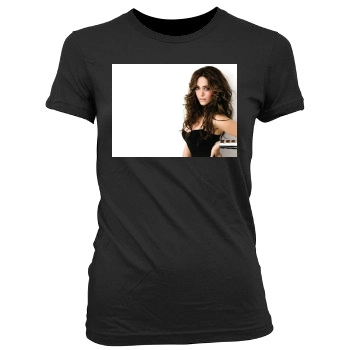 Emmy Rossum Women's Junior Cut Crewneck T-Shirt