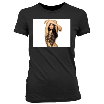 Emmy Rossum Women's Junior Cut Crewneck T-Shirt