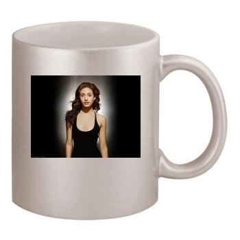 Emmy Rossum 11oz Metallic Silver Mug