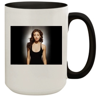 Emmy Rossum 15oz Colored Inner & Handle Mug