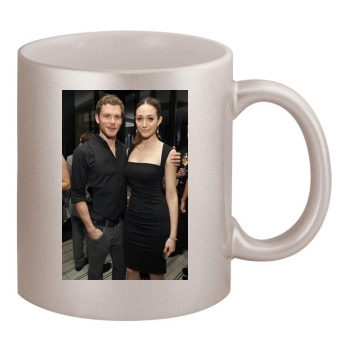 Emmy Rossum 11oz Metallic Silver Mug