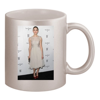 Emmy Rossum 11oz Metallic Silver Mug