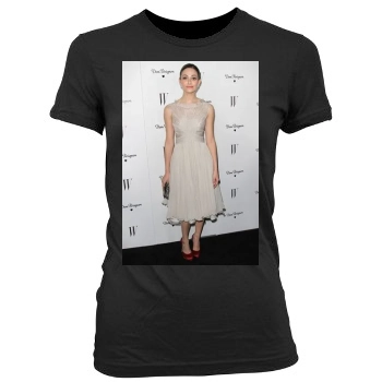 Emmy Rossum Women's Junior Cut Crewneck T-Shirt