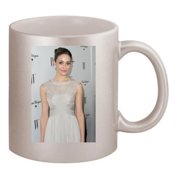 Emmy Rossum 11oz Metallic Silver Mug