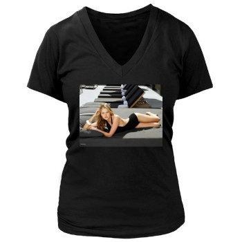 Estella Warren Women's Deep V-Neck TShirt