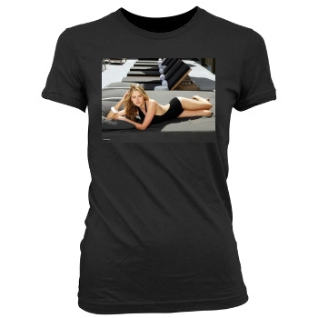 Estella Warren Women's Junior Cut Crewneck T-Shirt