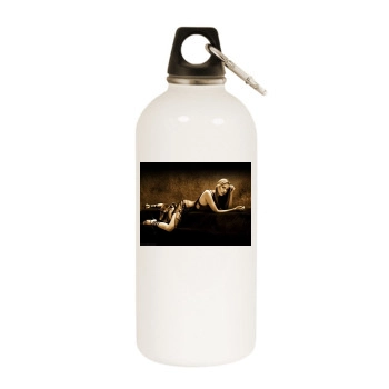 Estella Warren White Water Bottle With Carabiner