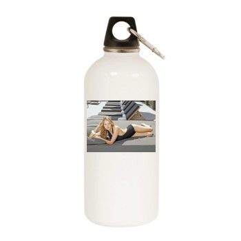 Estella Warren White Water Bottle With Carabiner