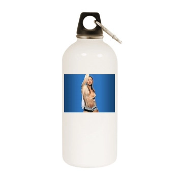 Estella Warren White Water Bottle With Carabiner