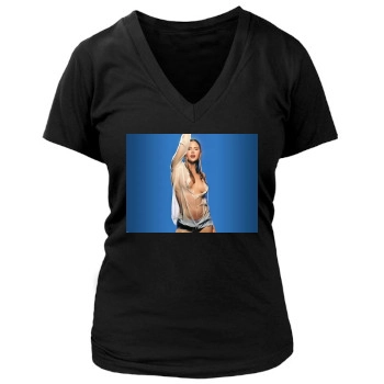 Estella Warren Women's Deep V-Neck TShirt