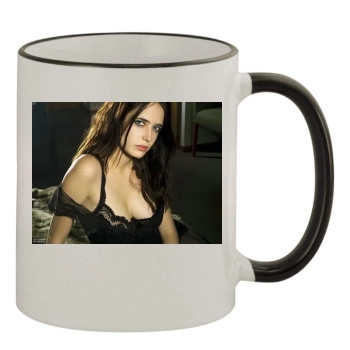 Eva Green 11oz Colored Rim & Handle Mug