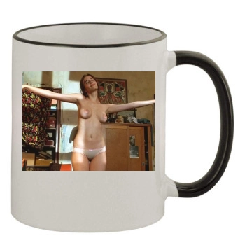 Eva Green 11oz Colored Rim & Handle Mug