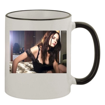 Eva Green 11oz Colored Rim & Handle Mug