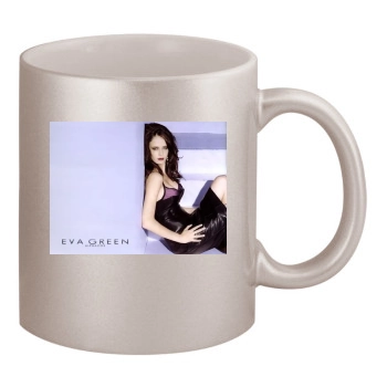 Eva Green 11oz Metallic Silver Mug