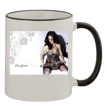 Eva Green 11oz Colored Rim & Handle Mug