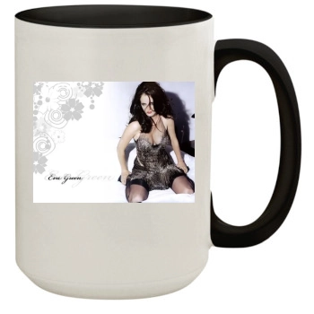 Eva Green 15oz Colored Inner & Handle Mug