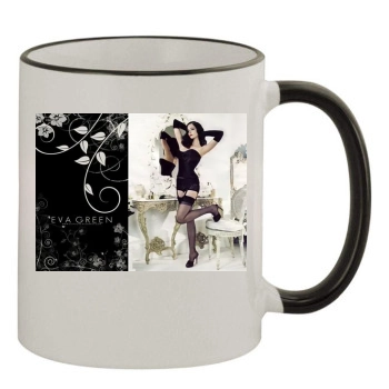 Eva Green 11oz Colored Rim & Handle Mug