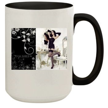 Eva Green 15oz Colored Inner & Handle Mug