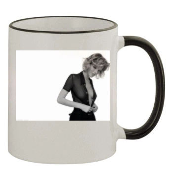 Eva Herzigova 11oz Colored Rim & Handle Mug