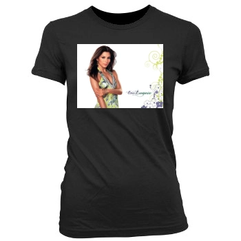 Eva Longoria Women's Junior Cut Crewneck T-Shirt