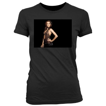 Eva Longoria Women's Junior Cut Crewneck T-Shirt