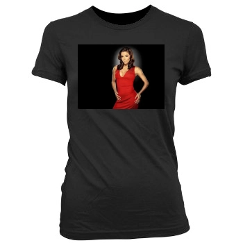 Eva Longoria Women's Junior Cut Crewneck T-Shirt