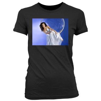 Eva Longoria Women's Junior Cut Crewneck T-Shirt