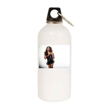 Eva Longoria White Water Bottle With Carabiner