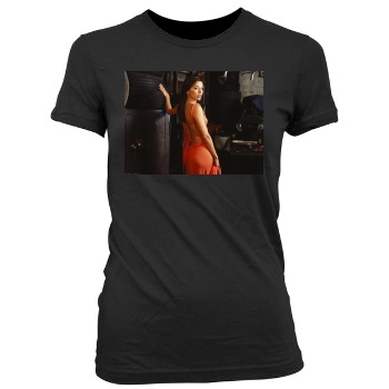 Eva Longoria Women's Junior Cut Crewneck T-Shirt